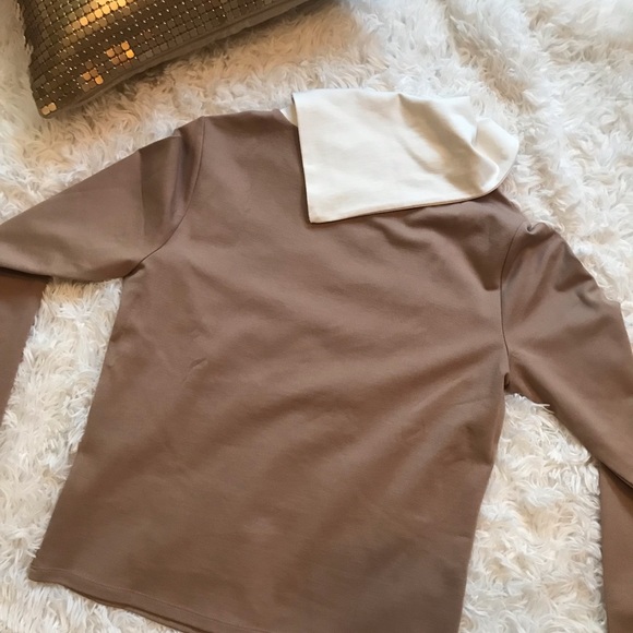 Ann Taylor Smock turtleneck long sleeve blouse - Picture 3 of 4